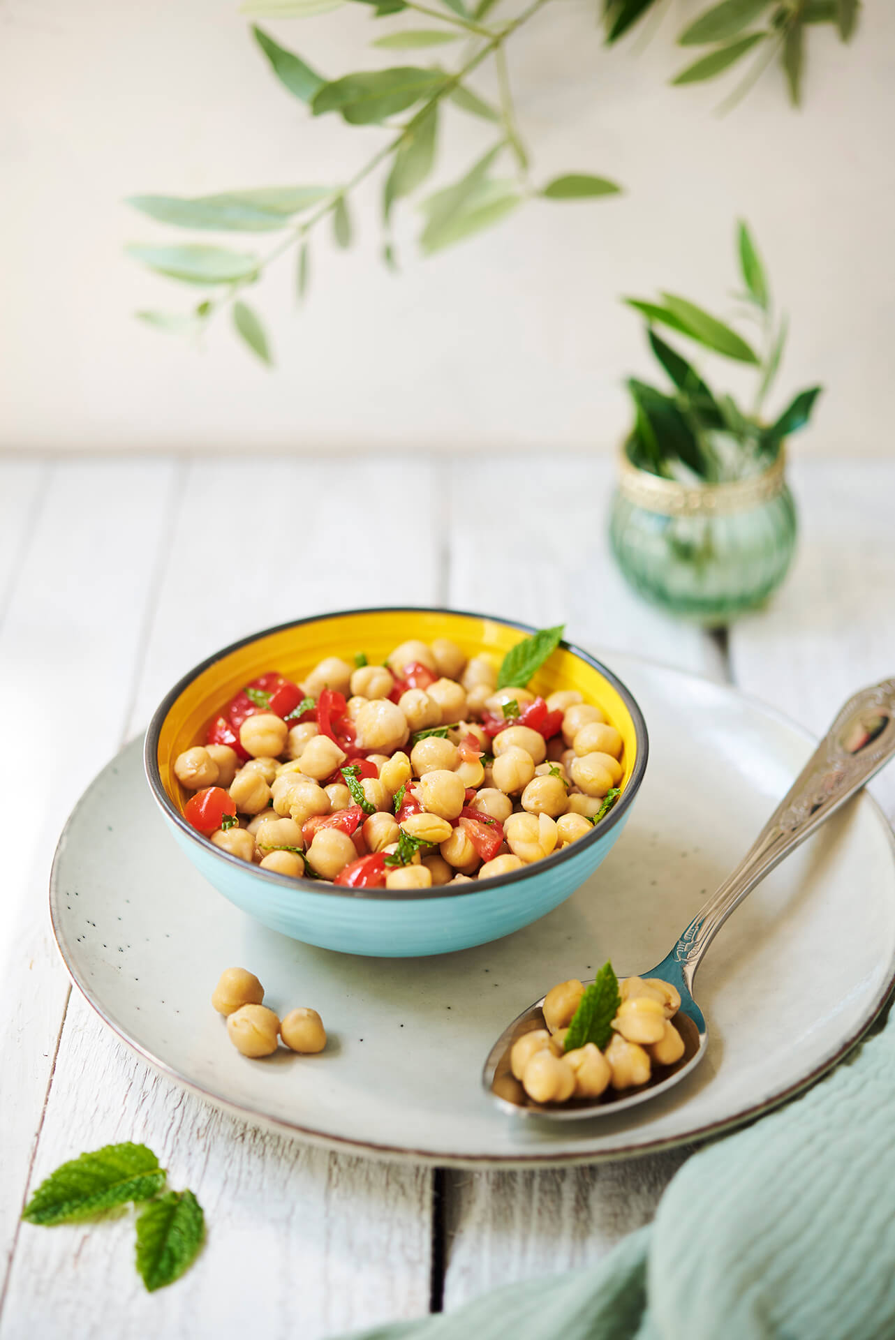 Bol de balila, salade de pois chiches libanaise